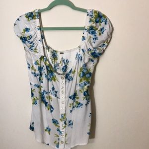 Free People Floral Top